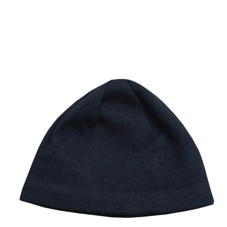 Nike ACG Black / Gray Embroidered Knit Fleece Beanie Hat
